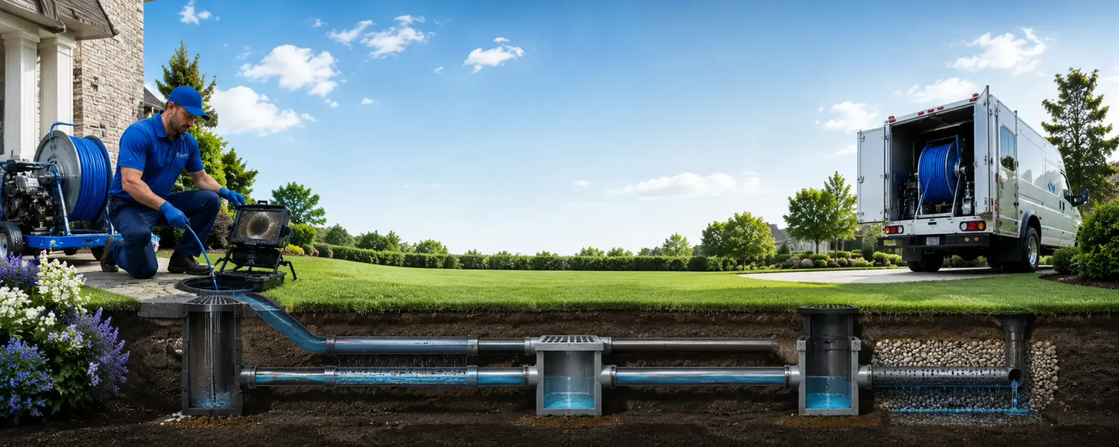 Outdoor drain cleaning information for Ridgeview, SD